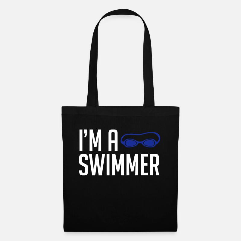 Schwimmer - Stoffbeutel - Schwarz