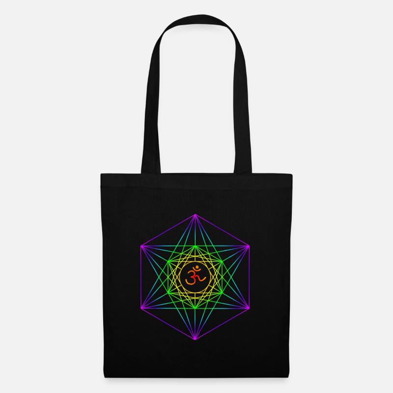 Cube 3 de Métatron - Sac en tissu - noir