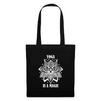 Yoga - Sac en tissu - noir - Devant