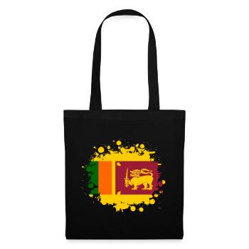 Sri Lanka Taches / Cadeau drapeau Asie du Sud Asie - Sac en tissu - noir - Devant
