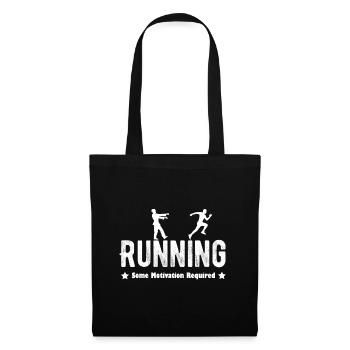 Running Zombie Jogger Fitness Running Gift White - Tote Bag - black - Front