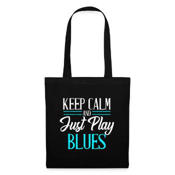 Blues Musik Locker Bleiben Geschenk - Stoffbeutel - Schwarz - Vorne