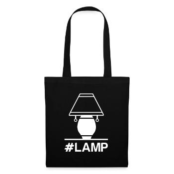 Lamp bulb lampshade lamp - Tote Bag - black - Front