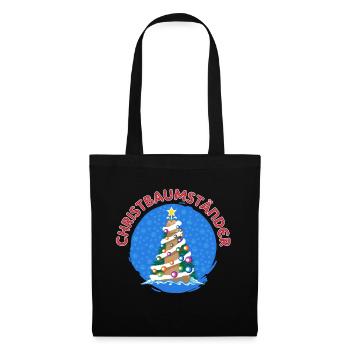 Support de sapin de Noël arbre de Noël Wordwitz - Sac en tissu - noir - Devant