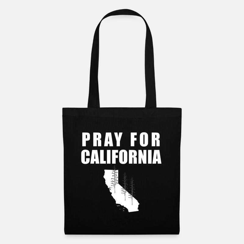 PRAY FOR CALIFORNIA - Stoffbeutel - Schwarz