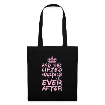 Workout Gewichtheber Lustiges Geschenk - Stoffbeutel - Schwarz - Vorne