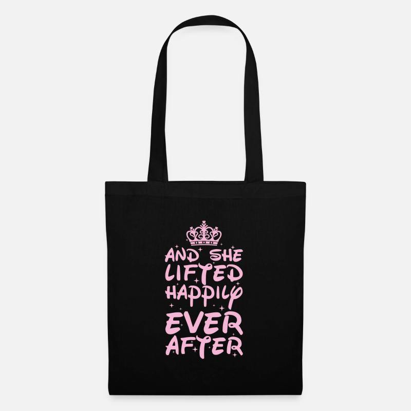 Workout Weightlifter Funny Gift - Tote Bag - black