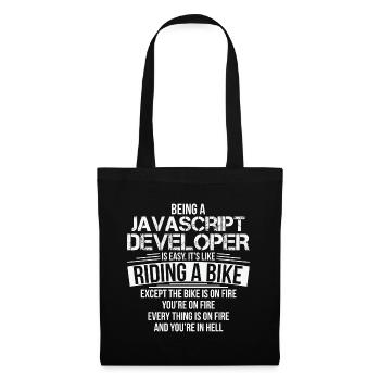 Beruf Computer Geeks Lustiges Geschenk - Stoffbeutel - Schwarz - Vorne