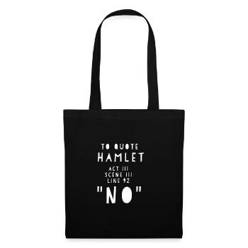 Hamlet - Stoffbeutel - Schwarz - Vorne
