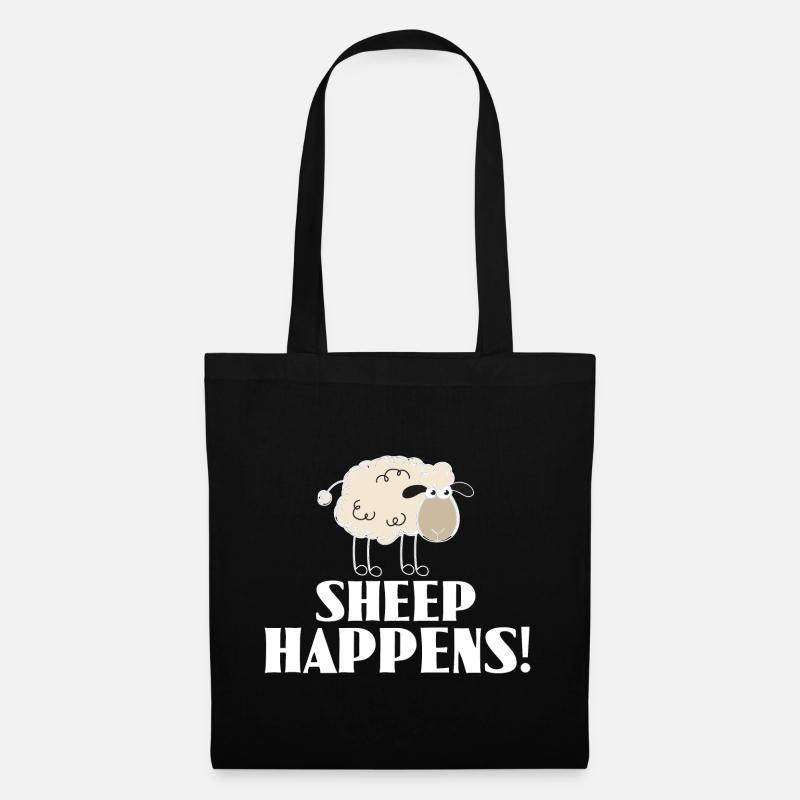 SHEEP HAPPENS - c'est comme ça - Sac en tissu - noir