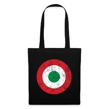 Italy coccarda with vintage effect - Tote Bag - black - Front