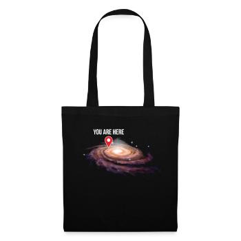 Univers Emplacement dans la galaxie Cadeau cool - Sac en tissu - noir - Devant