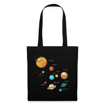 Universe Planet Galaxy Comic Cool Gift - Tote Bag - black - Front