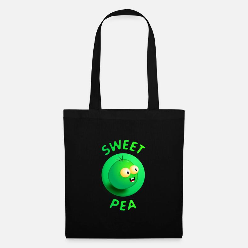 Sweet Pea - Stoffbeutel - Schwarz