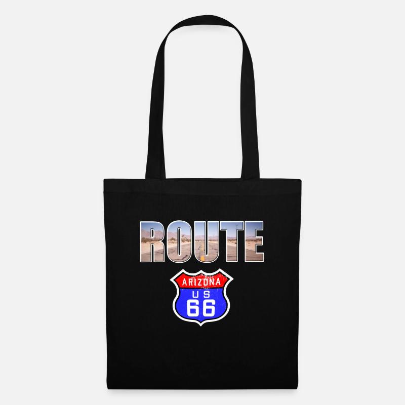 Route 66 - Stoffbeutel - Schwarz