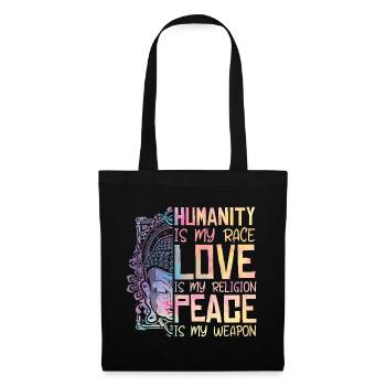 Religion Humanity Love Peace Cool - Tote Bag - black - Front