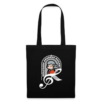 Mozart Doux Portrait Note Blanc Cadeau cool - Sac en tissu - noir - Devant