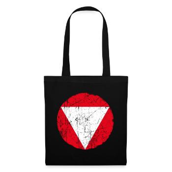 Cocarde aéronautique autrichienne à effet vintage - Sac en tissu - noir - Devant