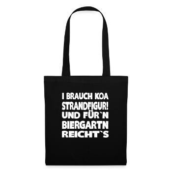 I BRAUCH KOA STRANDFIGUR - Stoffbeutel - Schwarz - Vorne