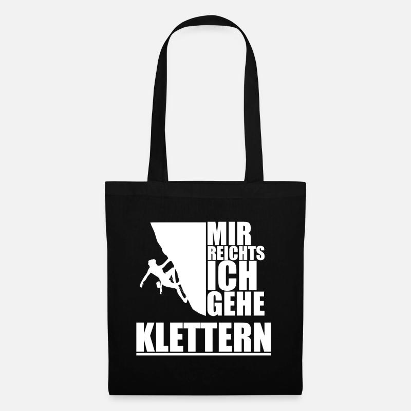 Klettern - Mir reichts ich gehe Klettern! - Stoffbeutel - Schwarz