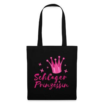 Schlager Princess Statement fan de musique folk - Sac en tissu - noir - Devant