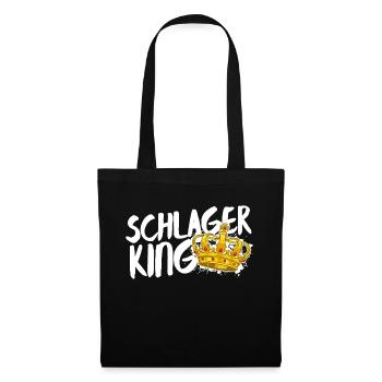Schlager King Schlager King Déclaration de musique folklorique - Sac en tissu - noir - Devant