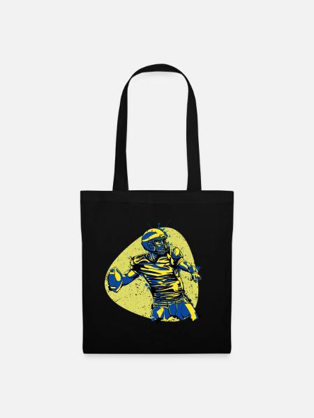 American Football hero quarterback winner vintage - Tote Bag - black