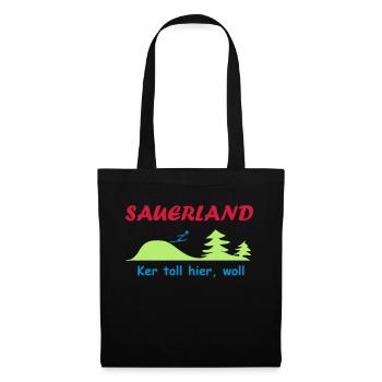 Sauerland - Stoffbeutel - Schwarz - Vorne