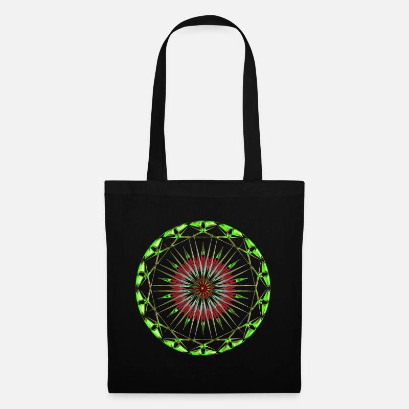 Mandala - Stoffbeutel - Schwarz
