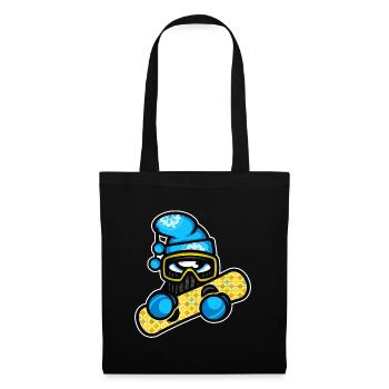 snowboard de sports d'hiver - Sac en tissu - noir - Devant