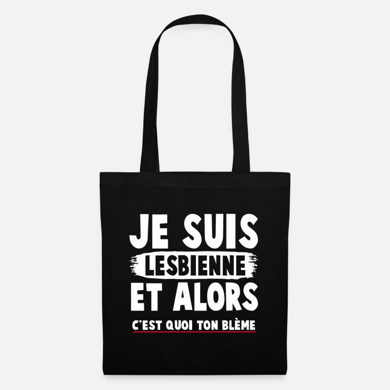 Humorvolles feministisches T-Shirt mit einer engagierten Botschaft - Stoffbeutel - Schwarz