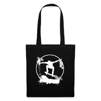 Skateboard Love Love White - Tote Bag - black - Front