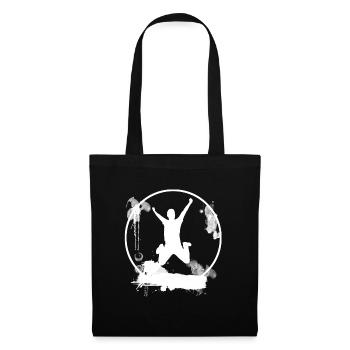 Joie de vivre Joy White - Sac en tissu - noir - Devant