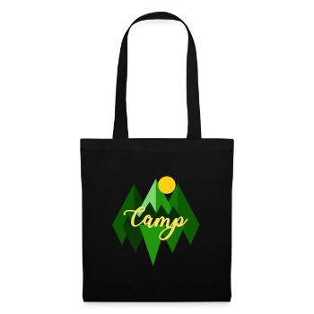 camp | T-shirt EXTÉRIEUR - Sac en tissu - noir - Devant