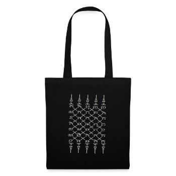 Sak Yant Thai Tattoo Cinq lignes Cadeau cool - Sac en tissu - noir - Devant