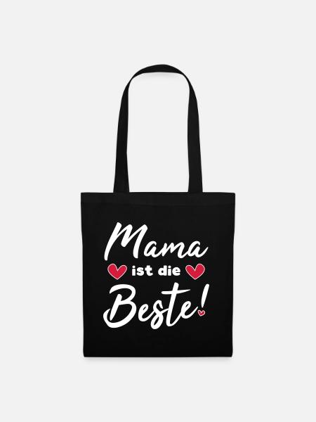 beste mama der welt muttertagsgeschenk Mutti mama - Stoffbeutel - Schwarz