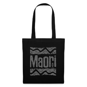 T-shirt à imprimé tribal Maozi - Sac en tissu - noir - Devant