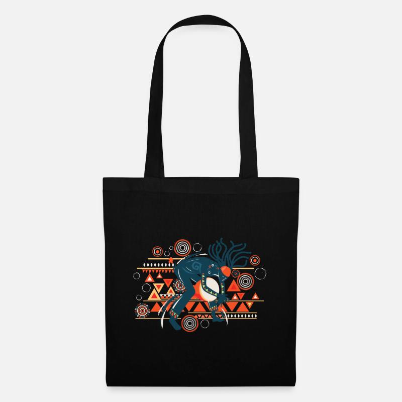Vibrant Tribal Beast - Tote Bag - black