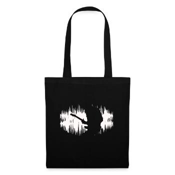 Guitare. Le guitariste. idée cadeau - Sac en tissu - noir - Devant