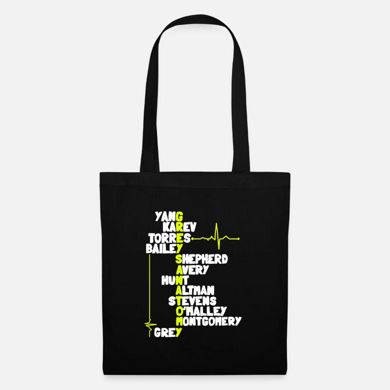 Greys Anatomy Cast - Stoffbeutel - Schwarz