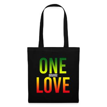 One Love Gradient : Unité dans la couleur - Sac en tissu - noir - Devant