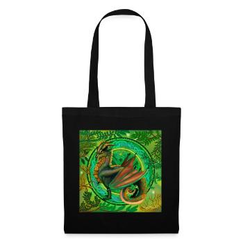 Forest Green Dragon - Tote Bag - black - Front