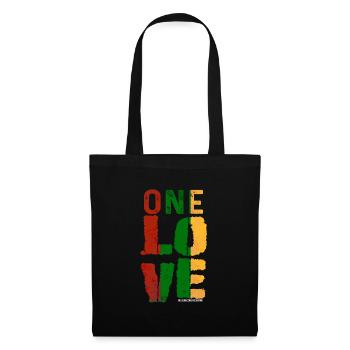 One Love Reggae Ribbon - Tote Bag - black - Front