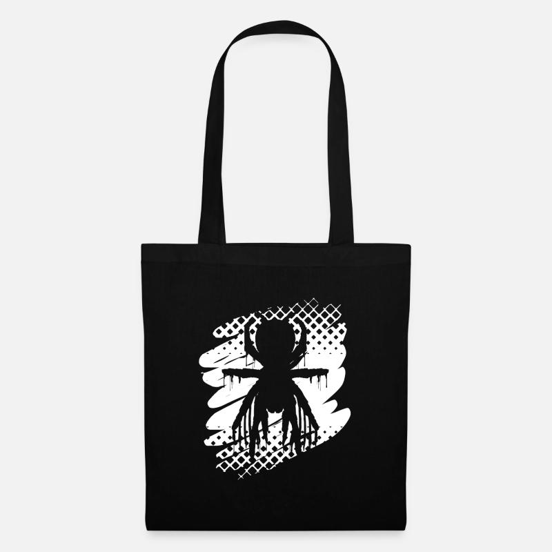 Araignée araignée - Sac en tissu - noir