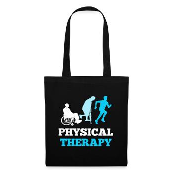 Cadeau de physiothérapie kinésithérapeute - Sac en tissu - noir - Devant