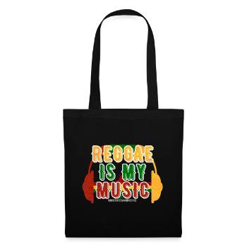 Reggae Ist Meine Musik - Stoffbeutel - Schwarz - Vorne