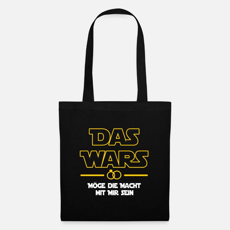 Das wars möge die Macht mit mir sein - JGA - Stoffbeutel - Schwarz