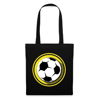 fußball dortmund Ball Illustration Symbol Farben - Stoffbeutel - Schwarz - Vorne