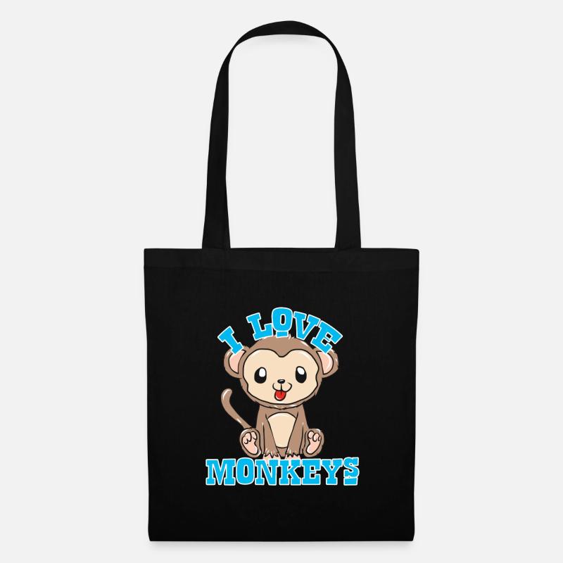 monkeys - Tote Bag - black