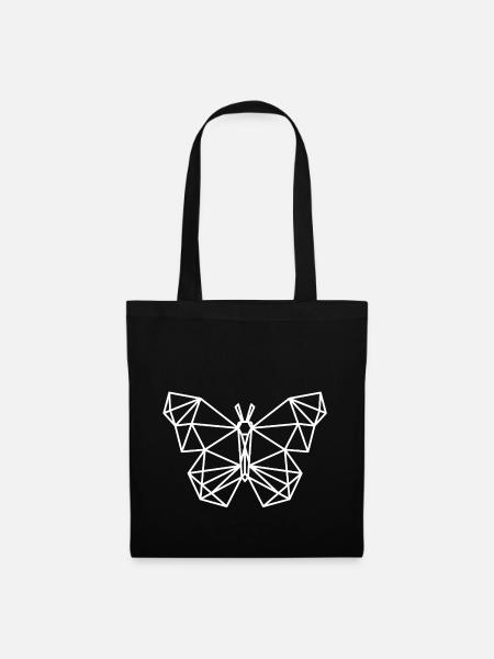 Geometric Butterfly Style - Tote Bag - black